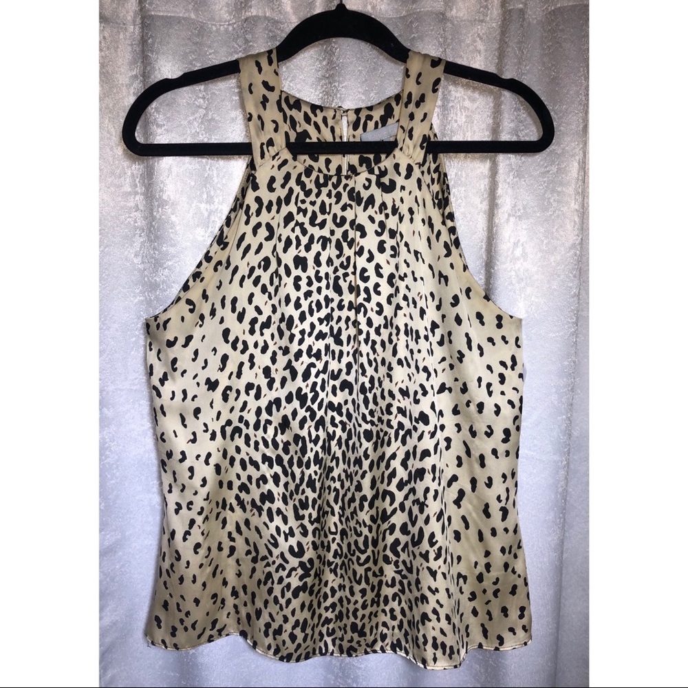 Violet & Claire Leopard Print Tank Top